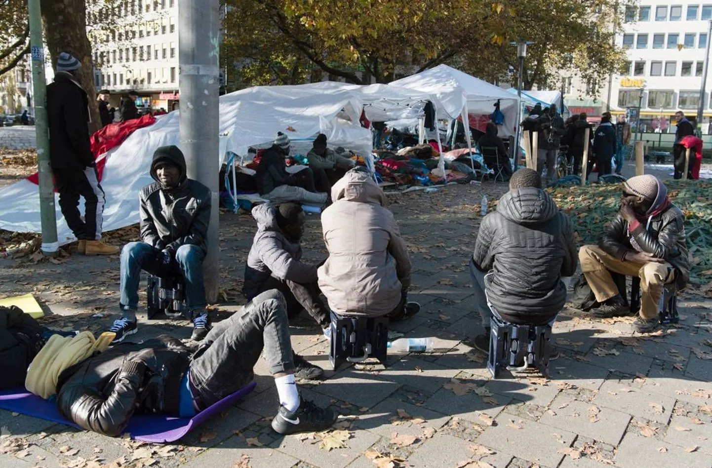 Turvapaigataotlejad Münchenis.