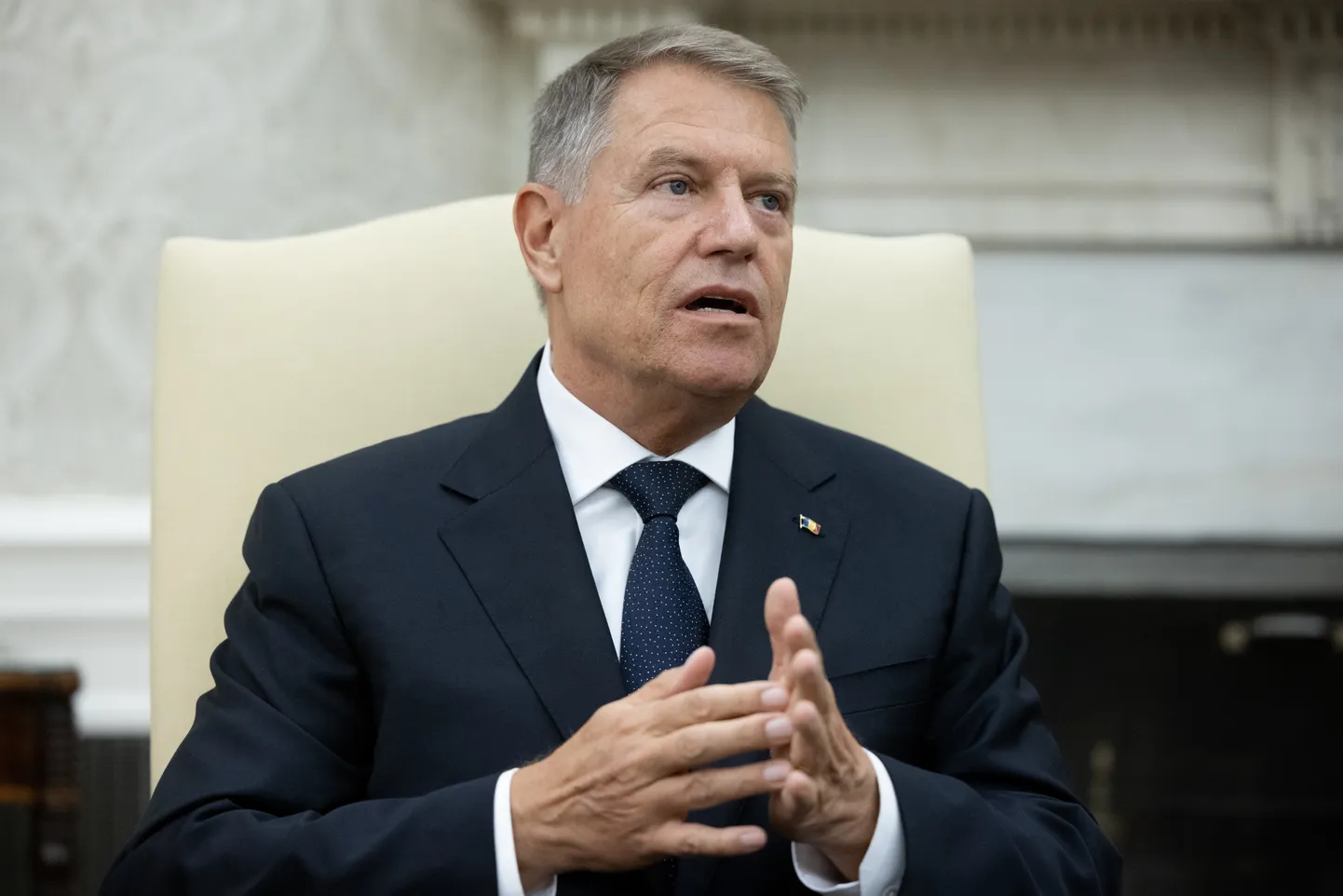 Klaus Iohannis mai alguses Valges Majas. Tema ametiaeg Rumeenia presidendina lõppeb tänavu detsembris.