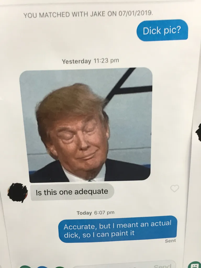 Riistamaalrilt küsiti, kas pilt Trumpist sobib ka.