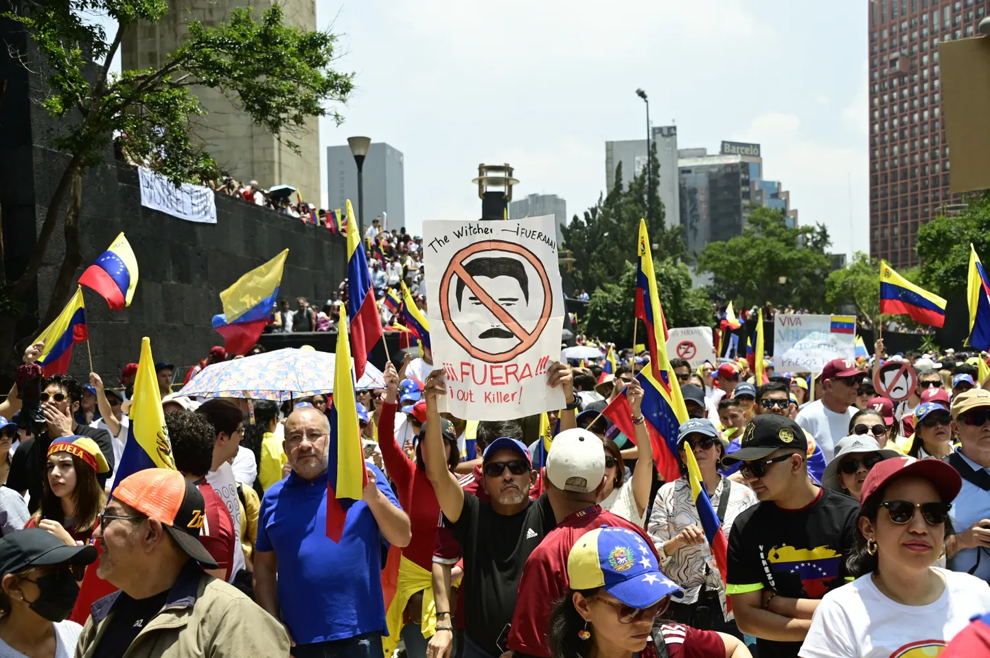 Kaader augustikuus aset leidnud president Nicolás Maduro vastaselt meeleavalduselt.