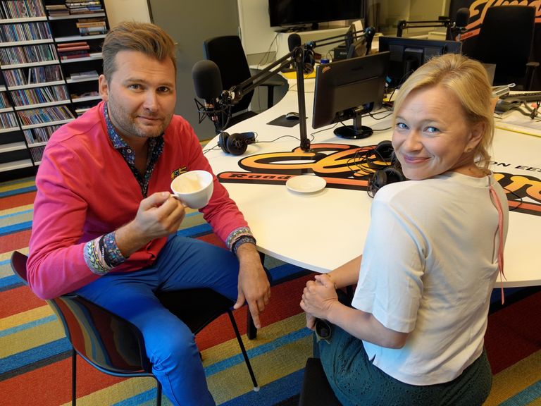 Koit Toome ja Hanna-Liina Võsa käisid külas raadio Elmar hommikuprogrammis