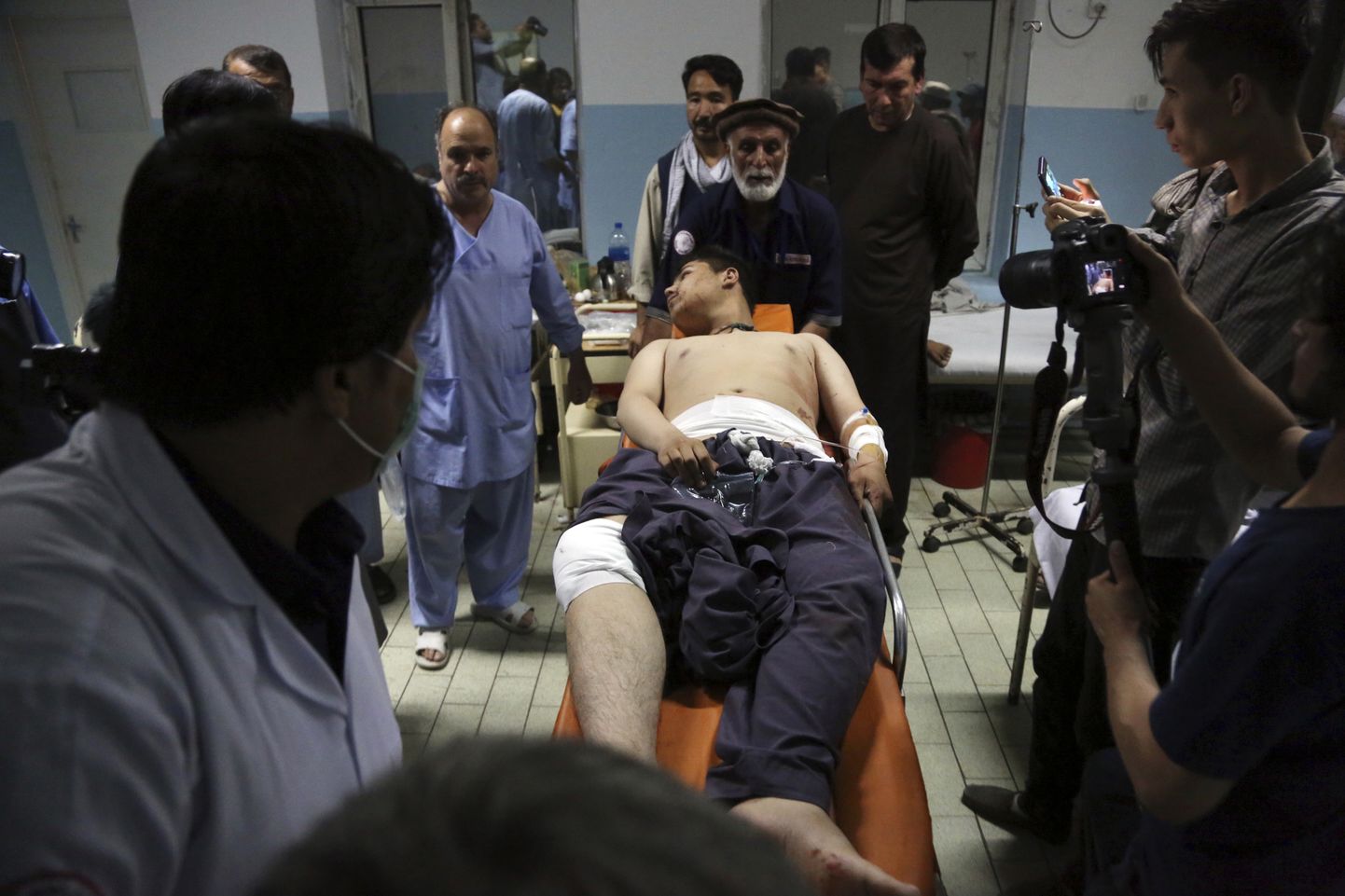 Kabuli pommirünnakus viga saanud mees.