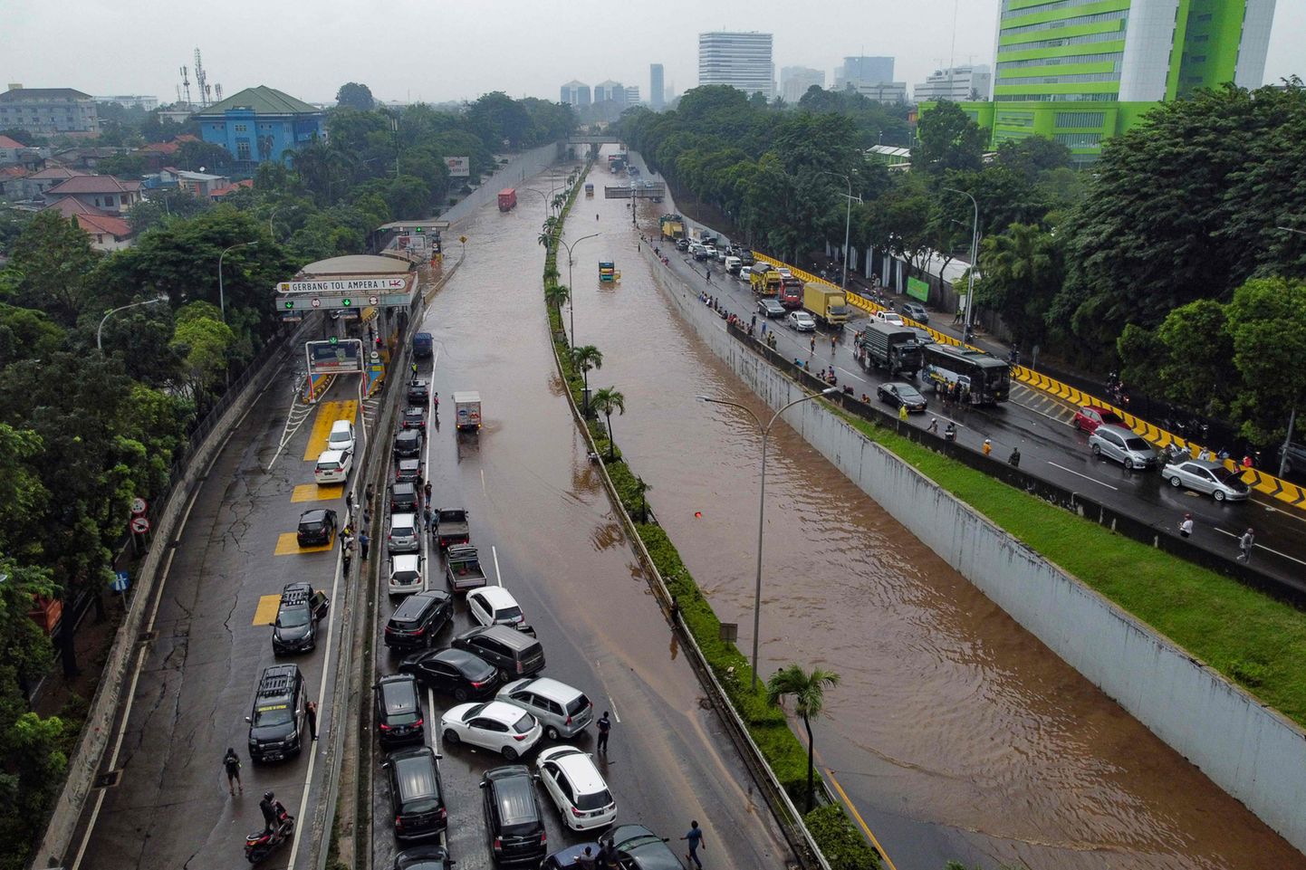 Üleujutus Jakartas 2021. aasta veebruaris. Foto on illustratiivne.