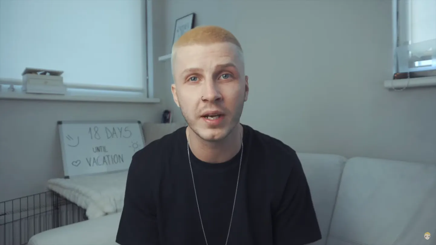Juutuuber Martti Hallik ajas juuksed maha.