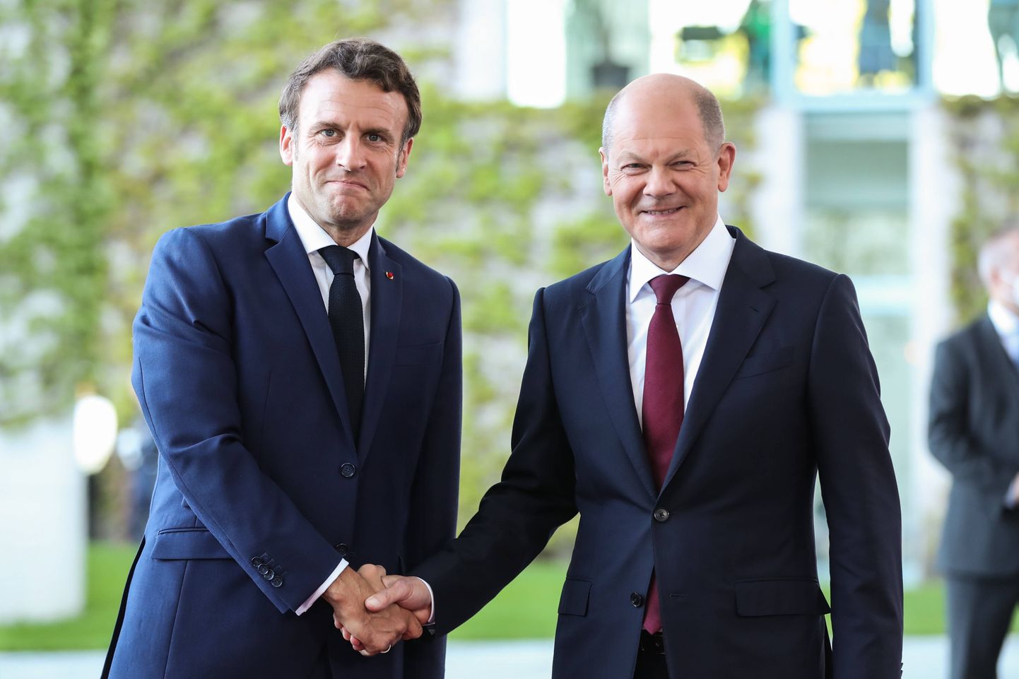 Saksamaa kantsler Olaf Scholz ja Prantsusmaa president Emmanuel Macron.
