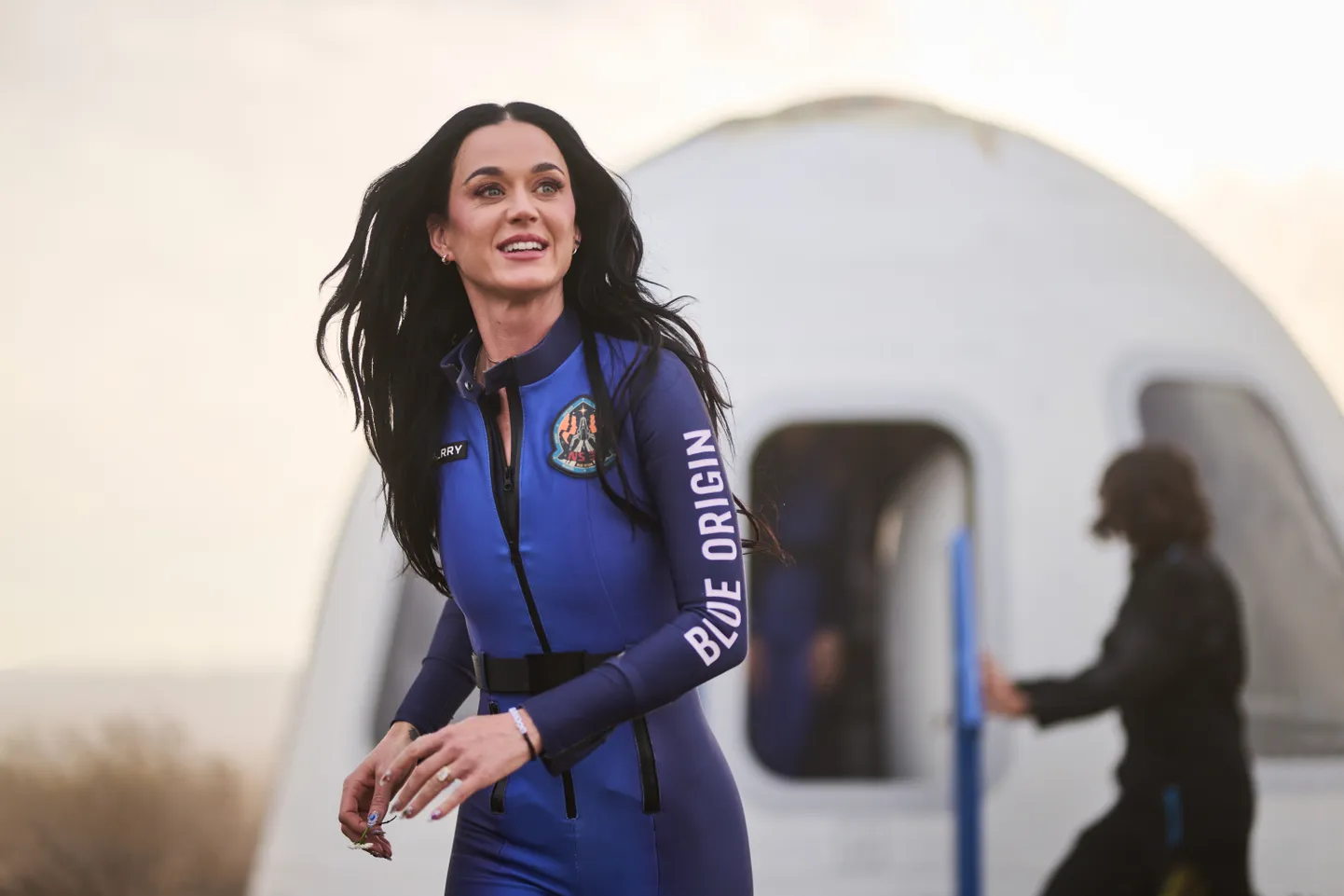 Laulja Katy Perry pärast kosmoselendu.