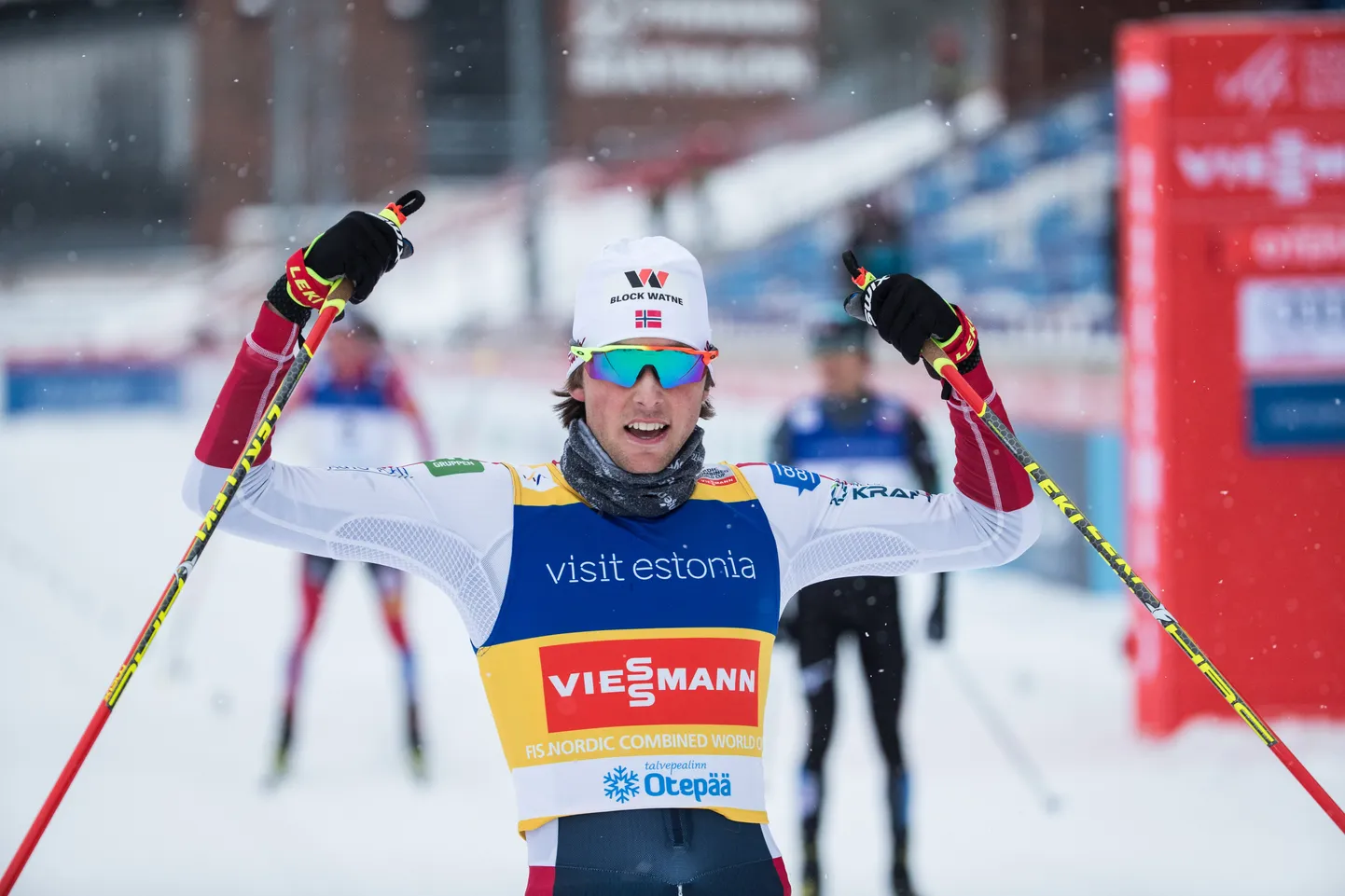Jarl Magnus Riiber 2019. aastal Otepää MK-etapil.