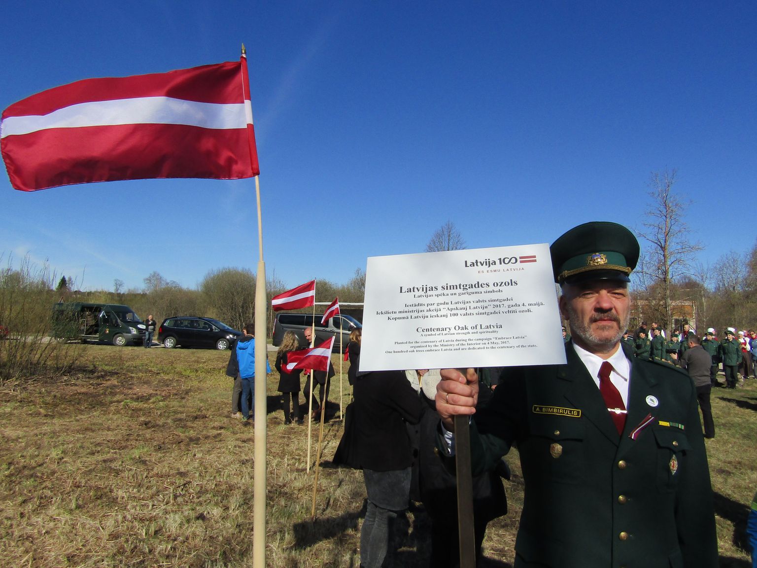 "Sajandi tammed" istutati ka Läti, Venemaa ja Valgevene riigipiiri lähedale.