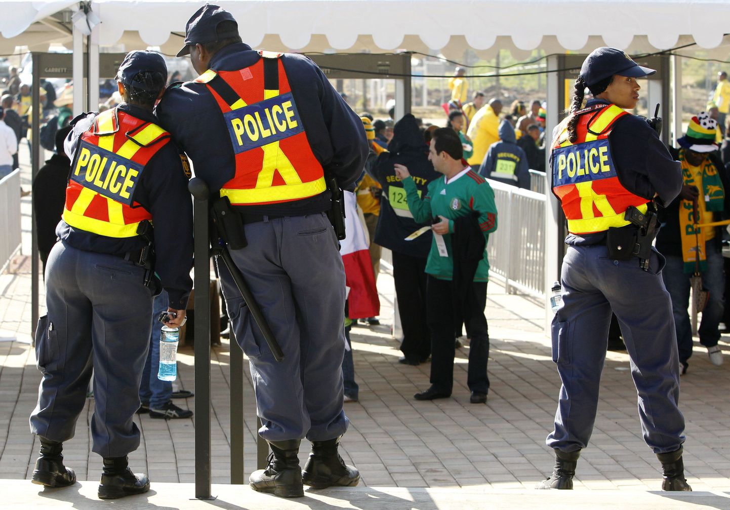 Lõuna-Aafrika Vabariigi politseinikud.