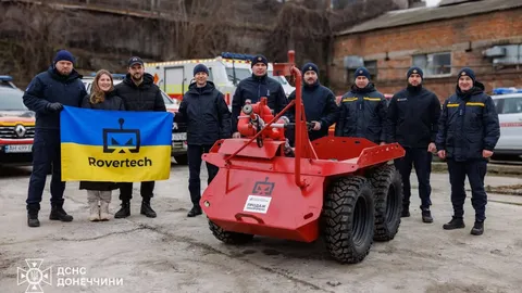 UUS ARENG ⟩ Ukrainlased kasutasid esimest korda tulekahju kustutamiseks robotit