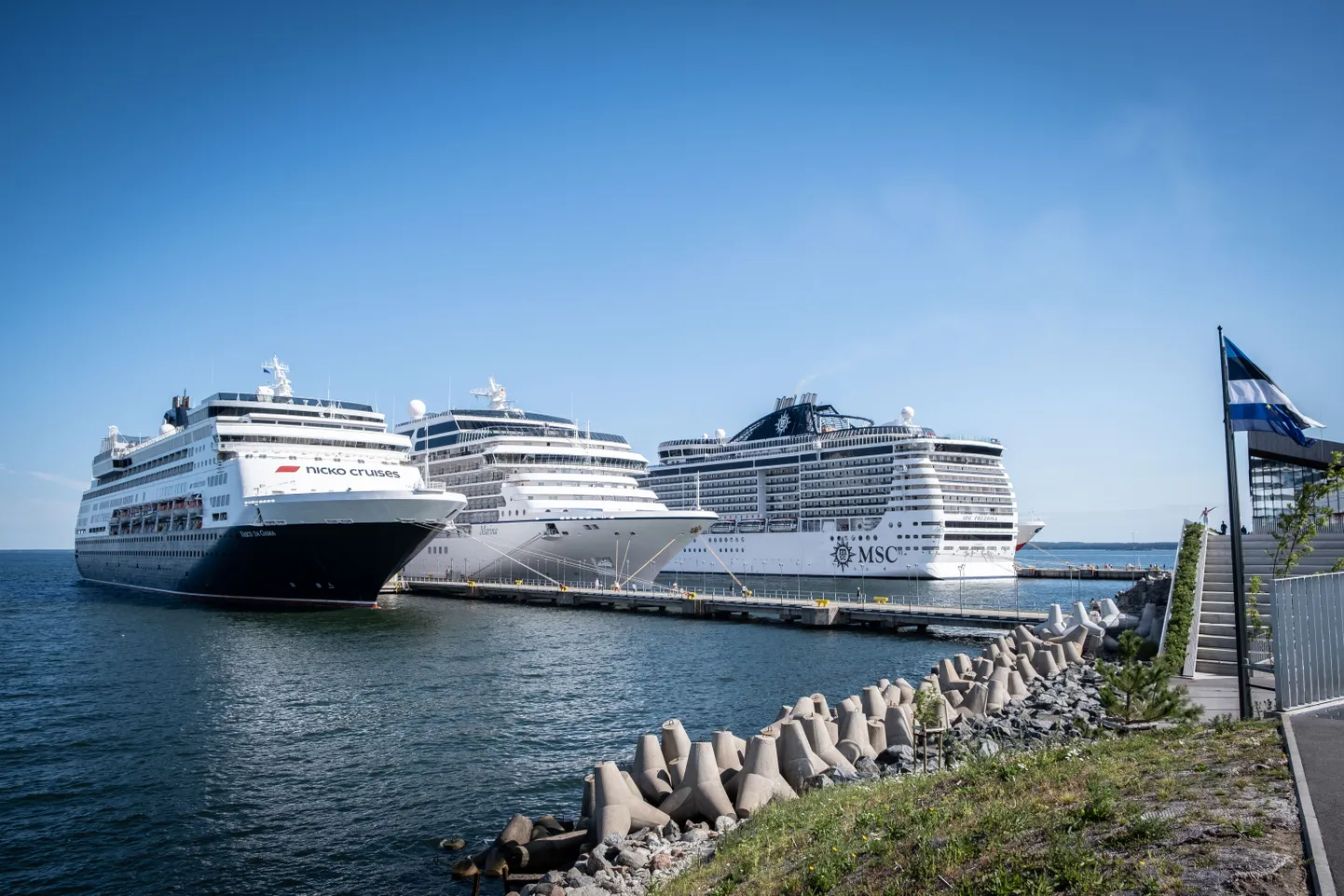 Круизные лайнеры в Таллиннском порту. Фото иллюстративное.