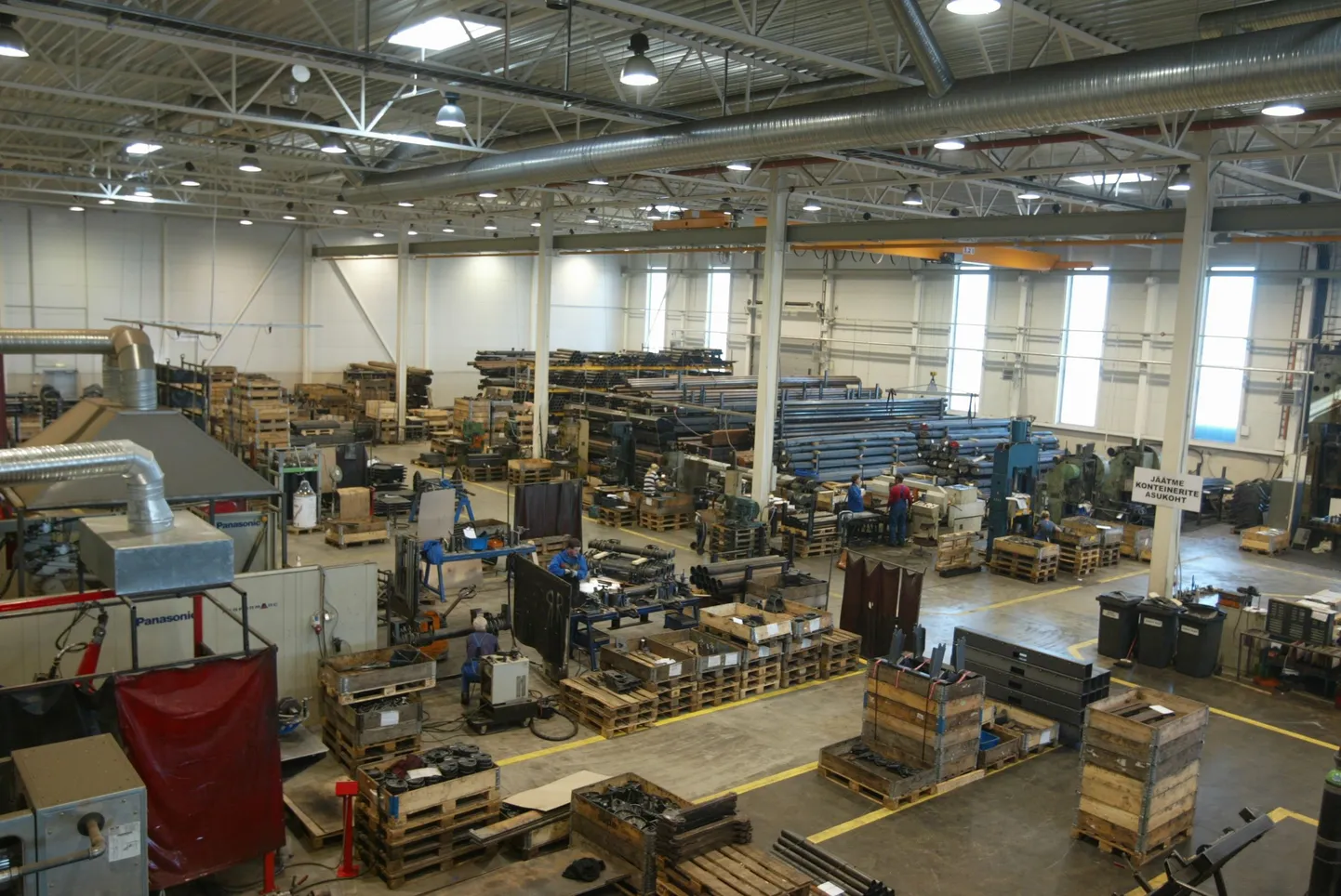 Pildil metallitööstuse ettevõte Metec Grupi tootmishoone.