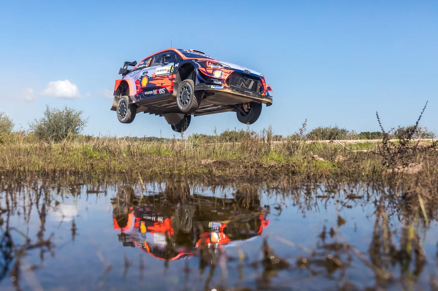 Ott Tänak Hyundai ralliautoga.