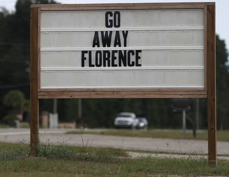 Sõnum Lõuna-Carolinas Myrtle Beachil: «Mine minema, Florence»
