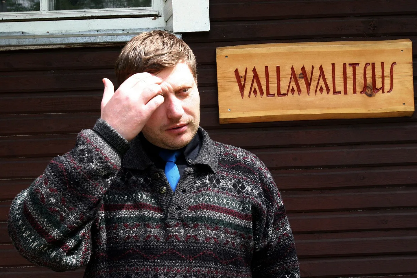 Ruhnu vallavanem Aare Sünter.