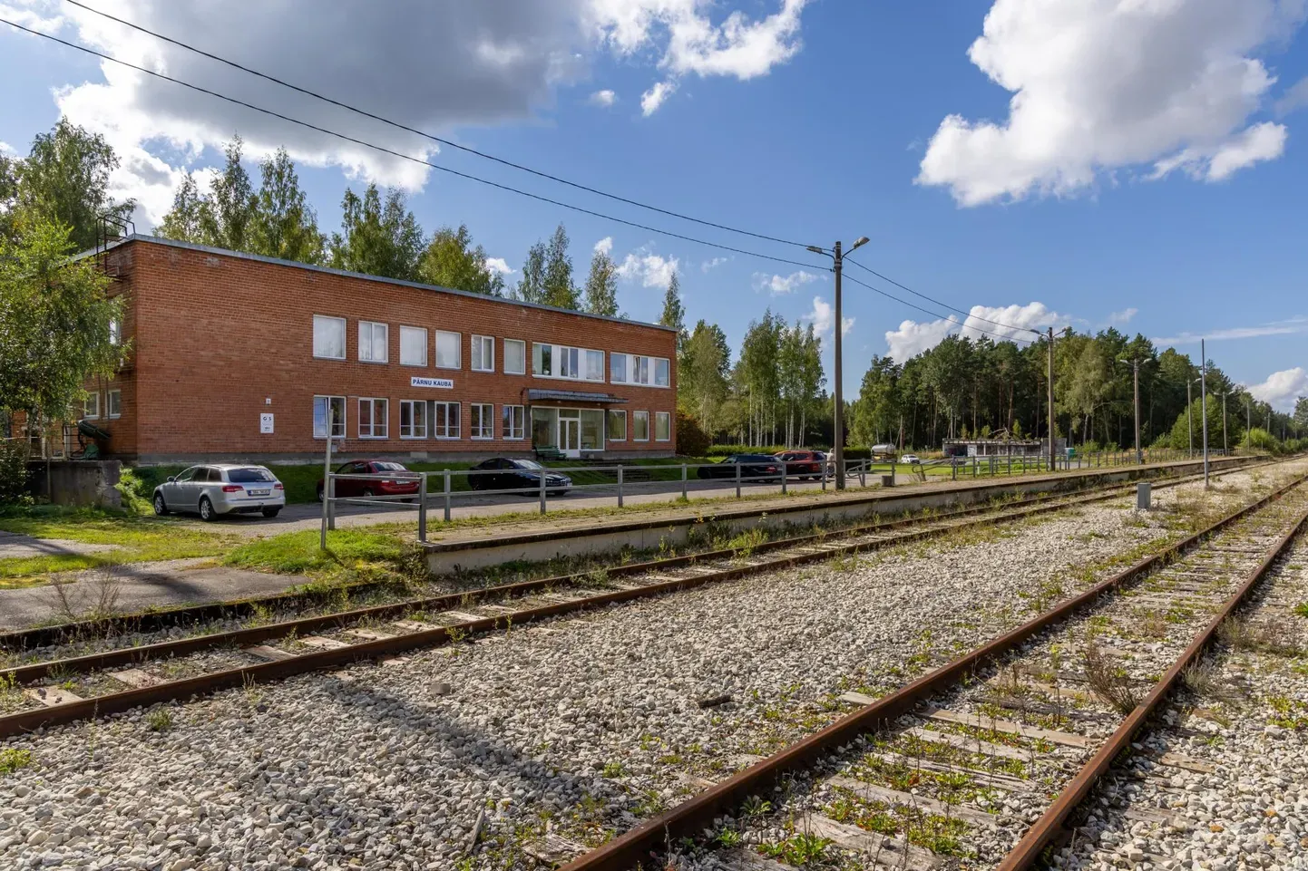 Железнодорожные пути на улице Яама в Пярну.
