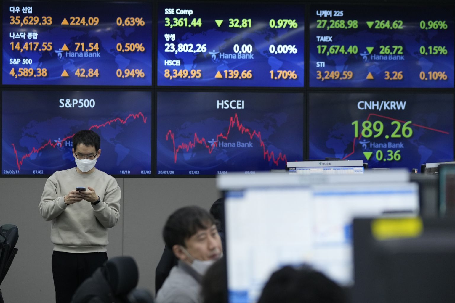 Korea keskpank tõstis inflatsiooniga võitlemiseks intressimäära, aktsiad langesid