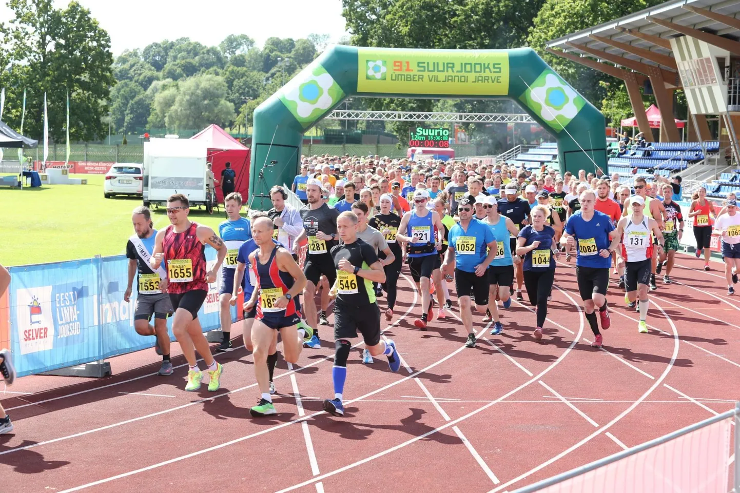 Viljandi järve jooksu start.