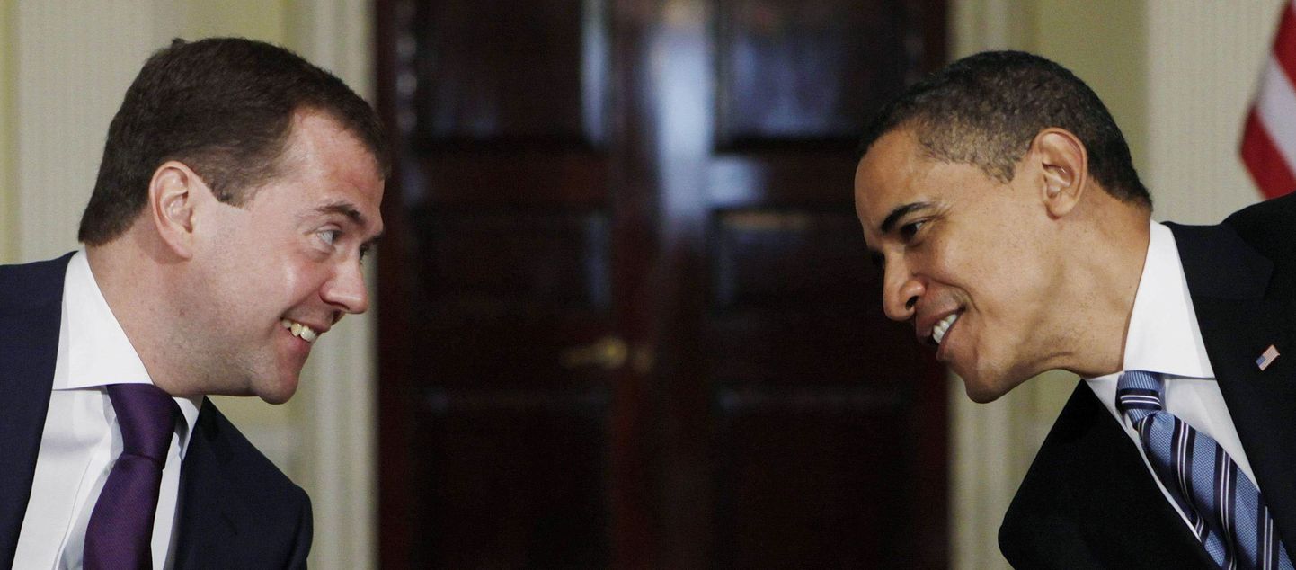 Dmitri Medvedev ja Barack Obama.