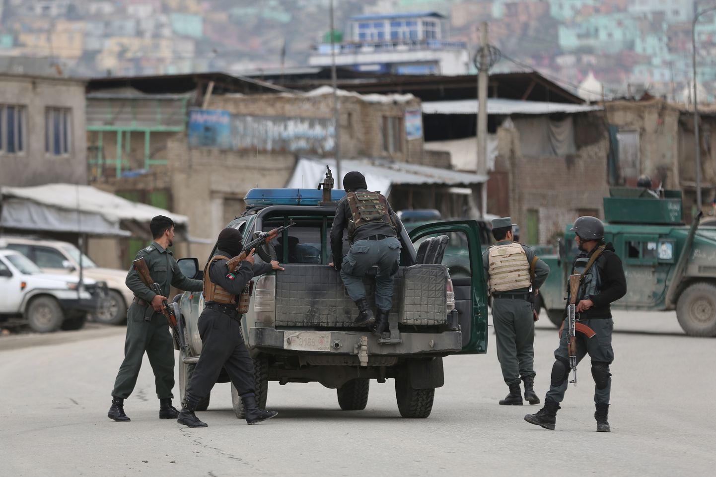 Afganistani julgeolekujõud saabusid kolmapäeva hommikul Kabuli vanalinnas paikneva sikhide templi juurde.