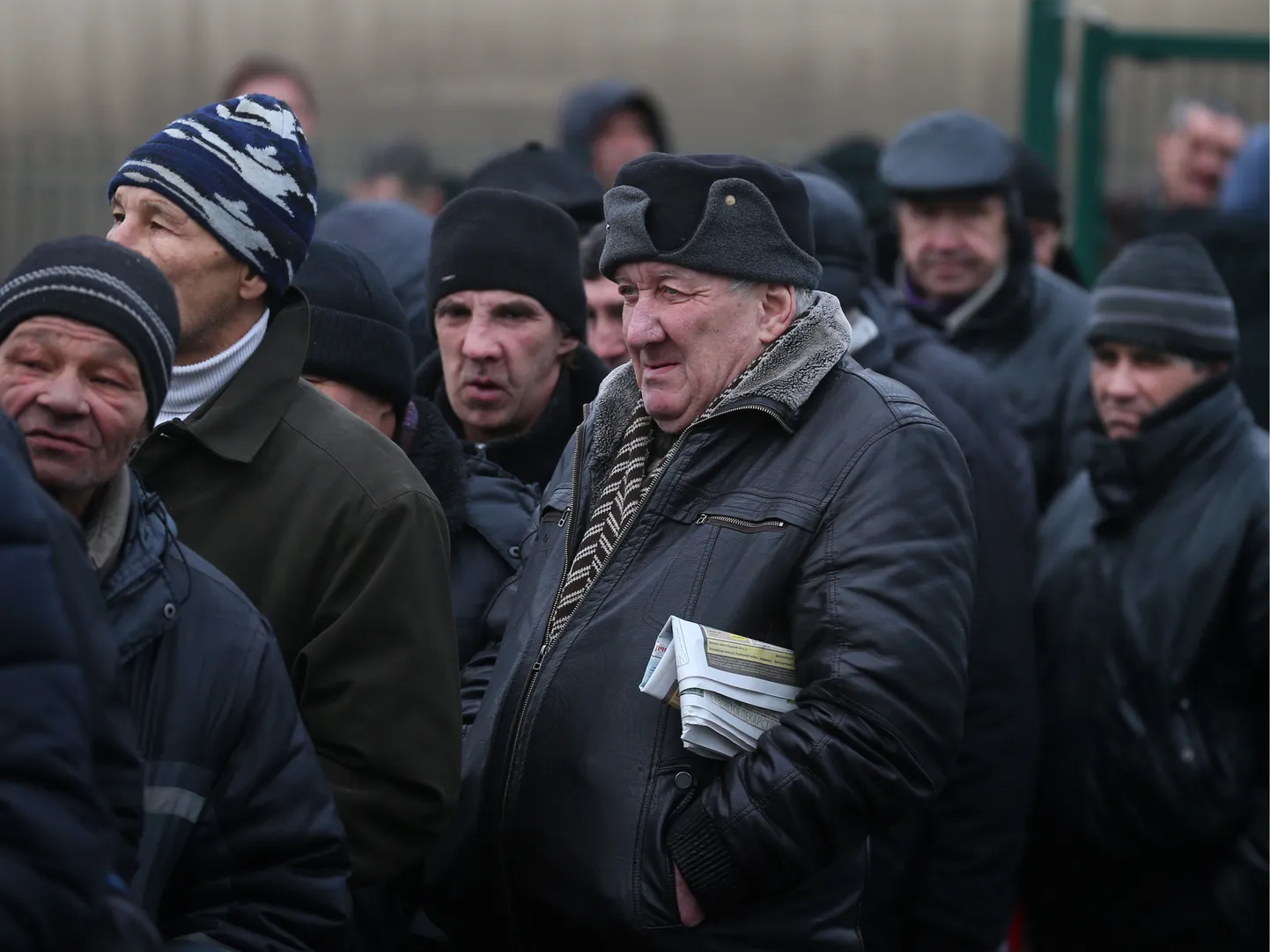 Vene kodutud ja vaesed Moskvas toiduabi järjekorras