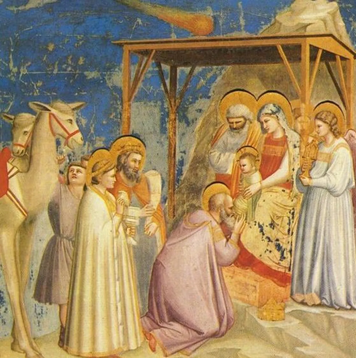 Firenze kunstniku Giotto di Bondone maal, millel on kujutatud kolme tarka Jeesuse juures. Pildi ülaosas on näha ka Petlemma tähte