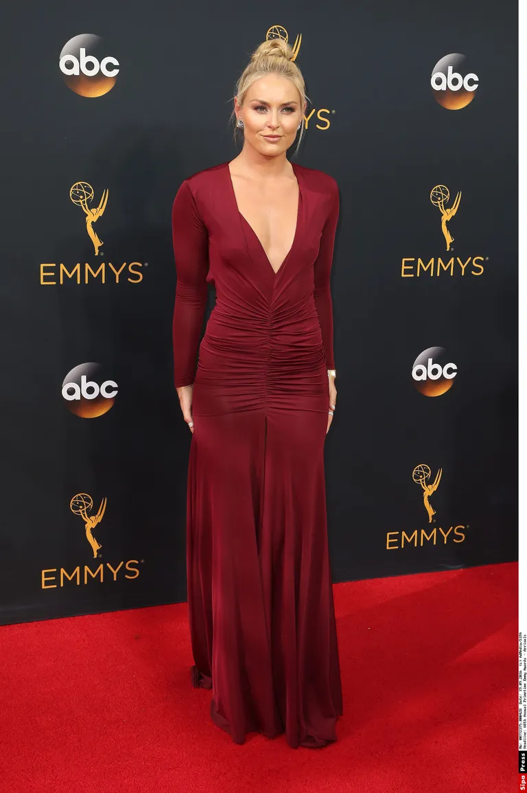 18 September 2016 - Los Angeles, California - Lindsey Vonn. 68th Annual Primetime Emmy Awards held at Microsoft Theater. Photo Credit: