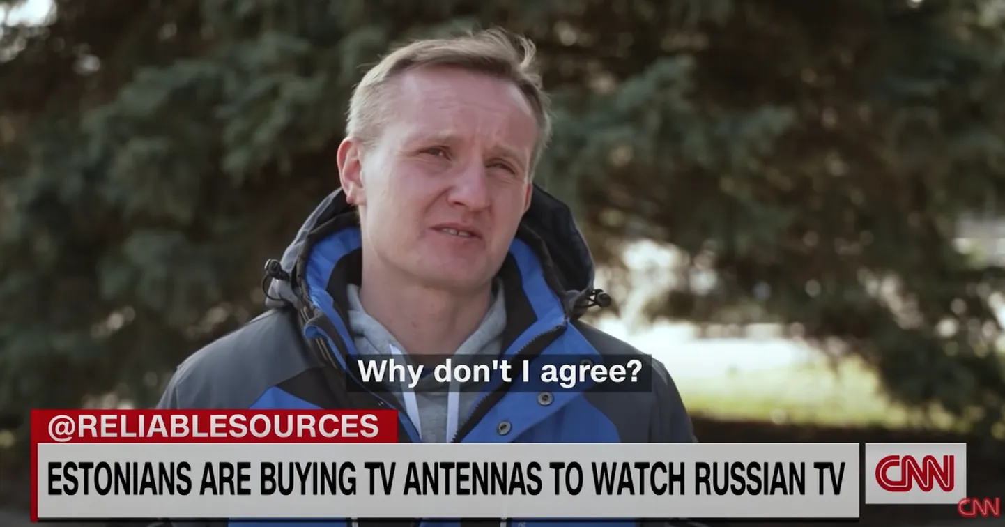 Narva linnavolikogu esimees CNN-iga vestlemas.