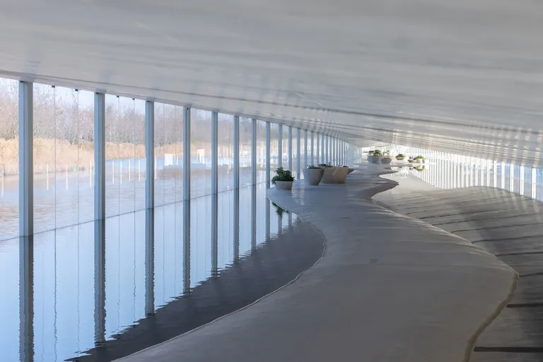 Zaishui kunstimuuseum näeb seestpoolt välja selline.