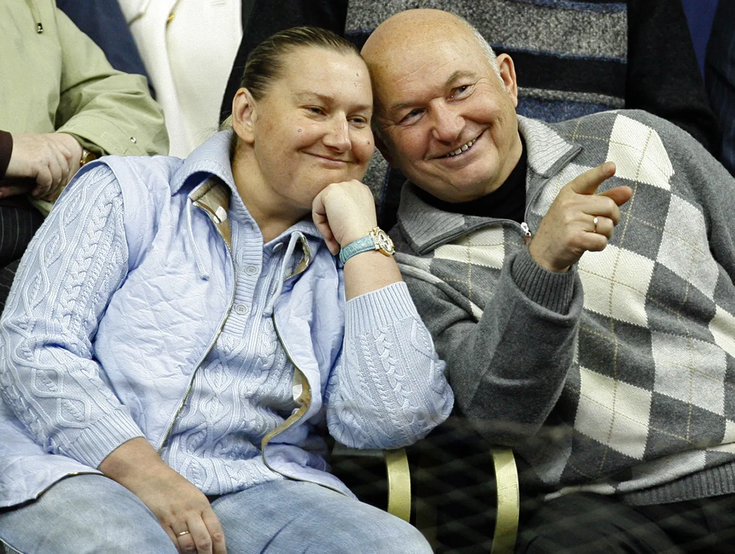 Forbesi Vene rikkurite tabeli ainus naine Jelena Baturina koos abikaasa Juri Lužkoviga.