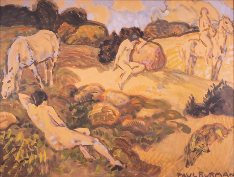 Paul Burman «Naised hobustega».
