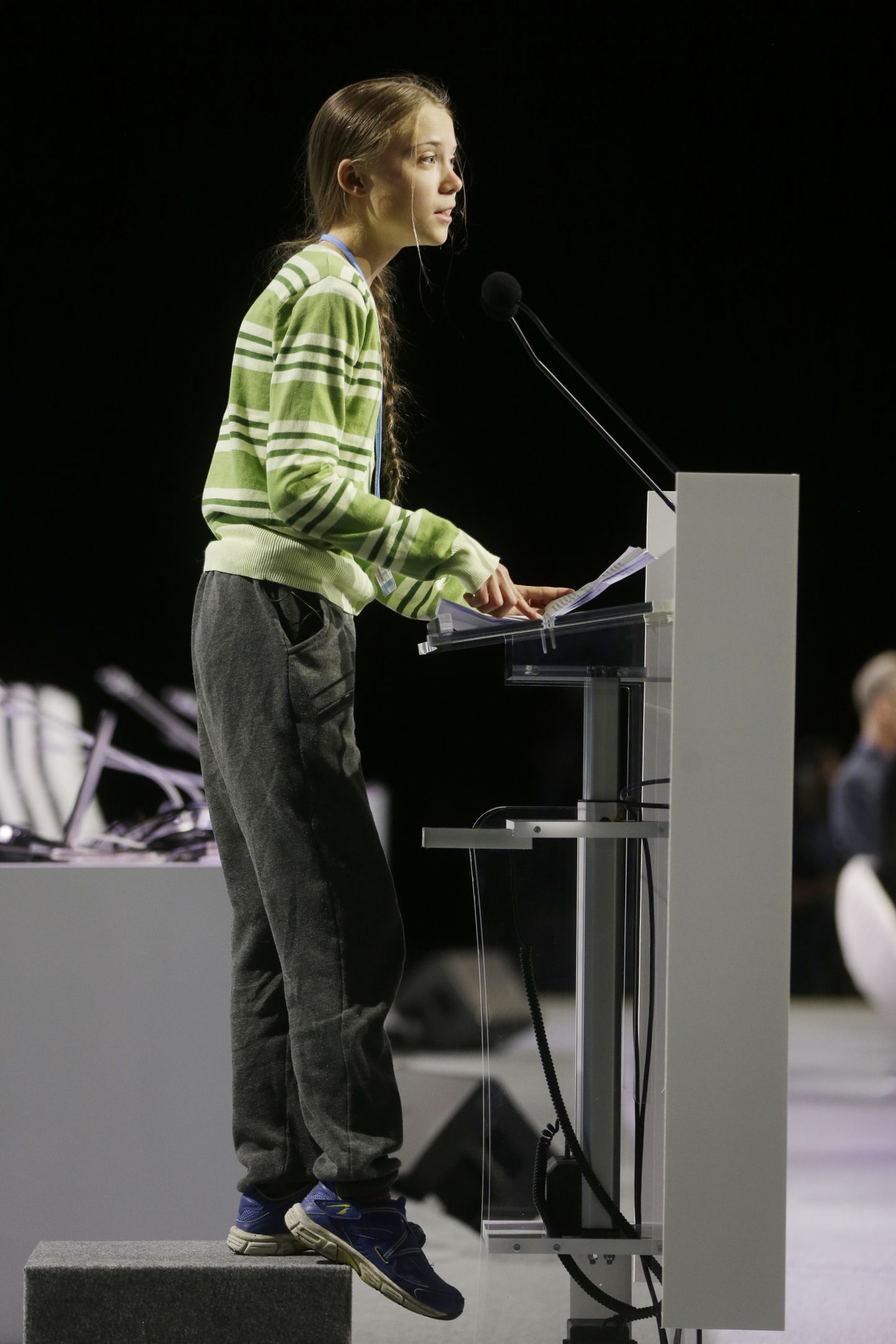 Kliimaaktivist Greta Thunberg esinemas 11. detsembril Hispaanias Madridis kliimakonverentsil