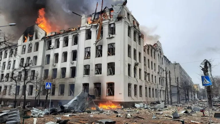 Разрушения в Харькове