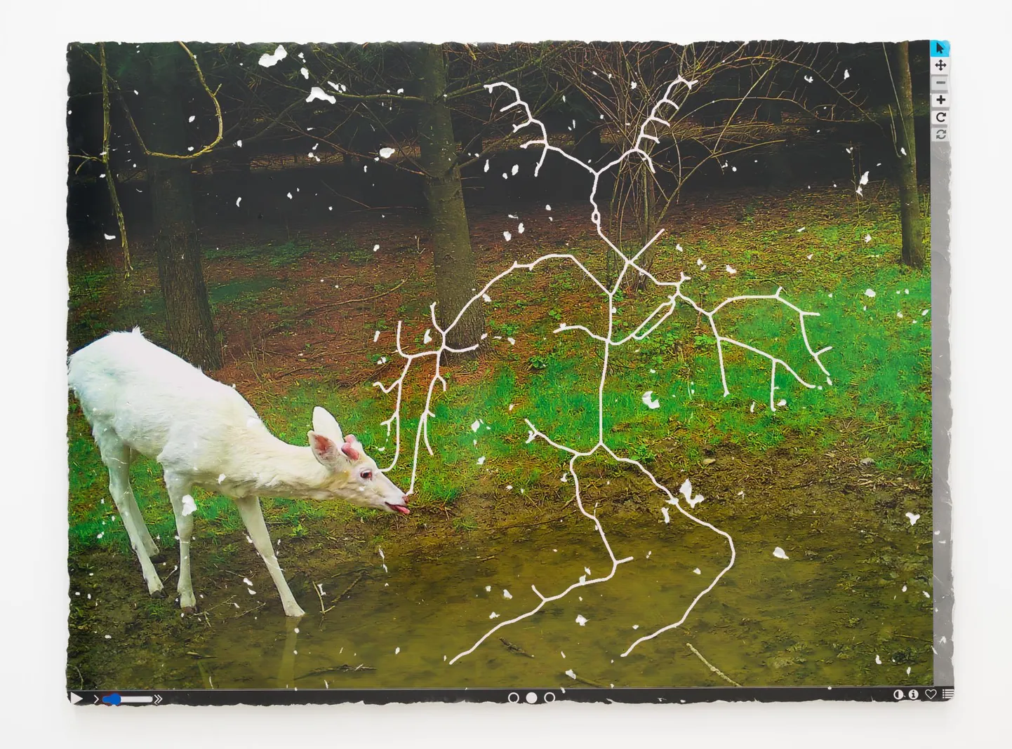 Katja Novitskova, «Earthware (Albino Deer)», 2023.