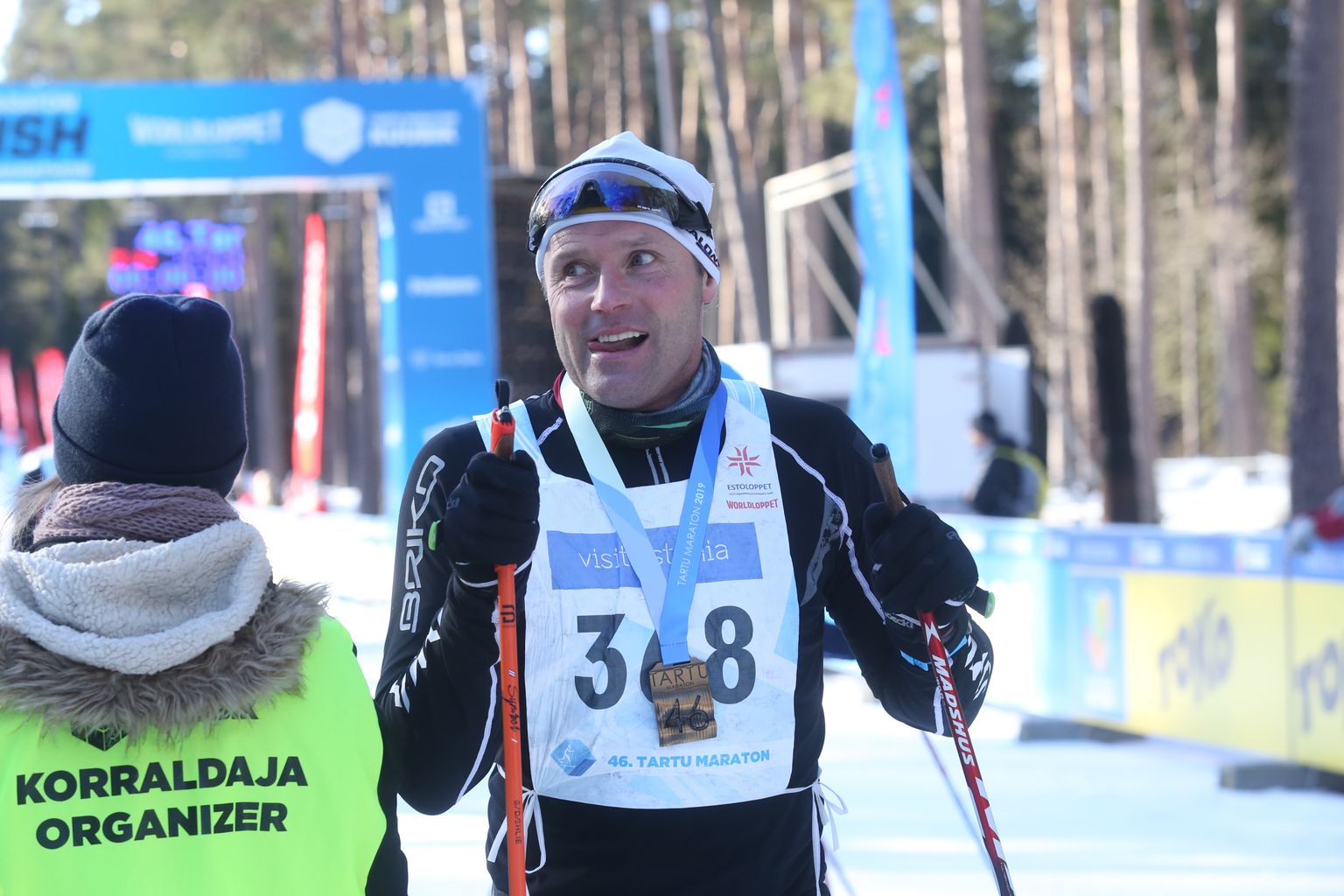 Näitleja Veikko Täär kaks aastat tagasi Tartu maratonil. Tänavu sai ta 372. koha.