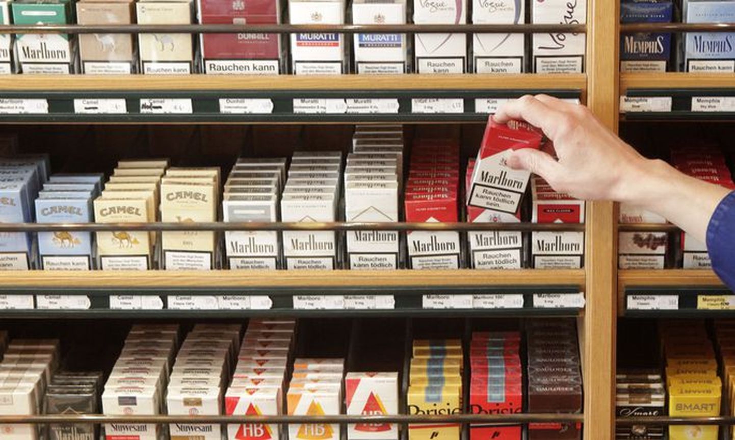 Прилавок с сигаретами в магазине. Фото иллюстративное.