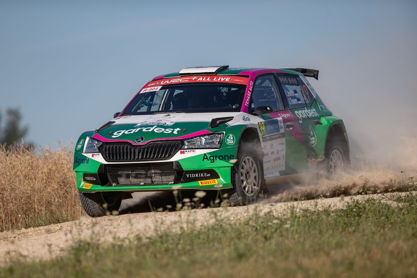 Raul Jeets ja Andrus Toom 2021. aastal Rally Estonial.