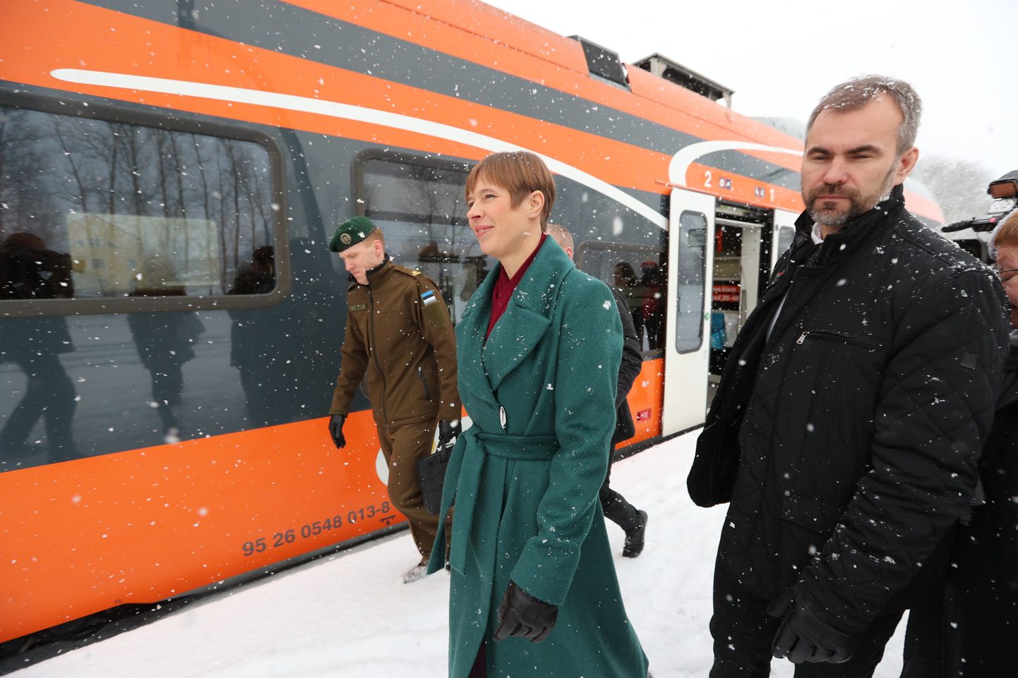President Kersti Kaljulaid käis eelmise aasta kõpus liinirongiga visiidil Narvas.