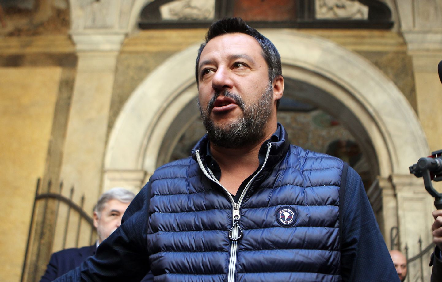 Itaalia asepeaminister ja siseminister Matteo Salvini laupäeval Genova prefektuuris.