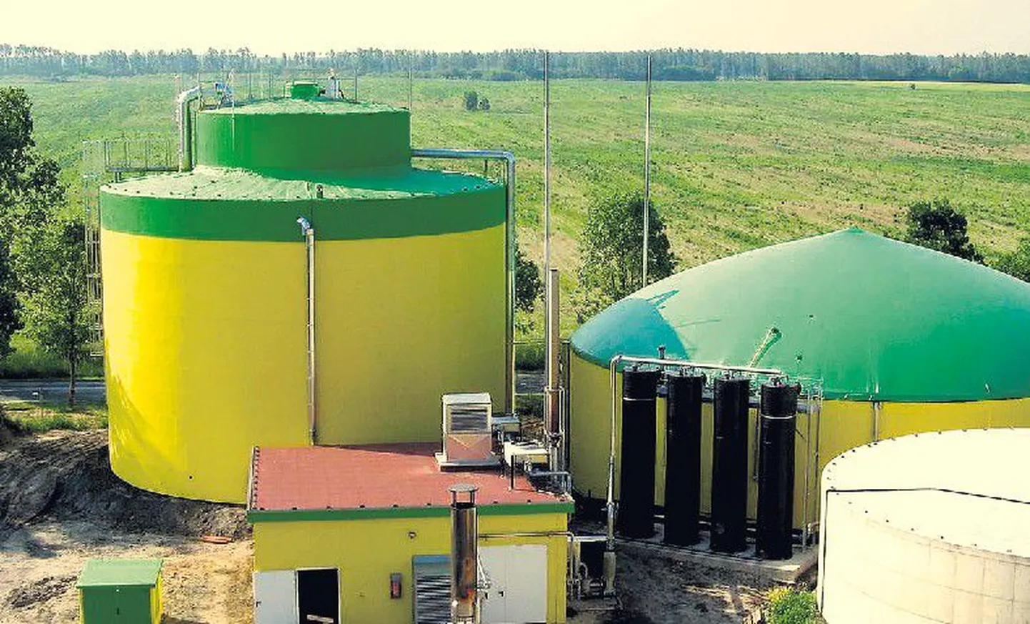 Biogaasitehas Berliini lähedal, mis alustas tööd 2006. aastal.