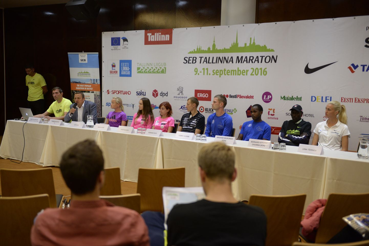 Tallinna maratoni pressikonverents.