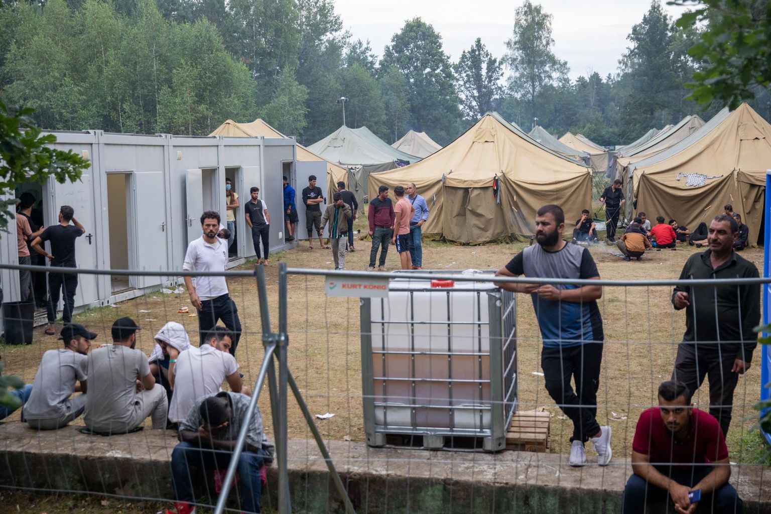 Rūdninkai laagrisse paigutatud migrandid. 