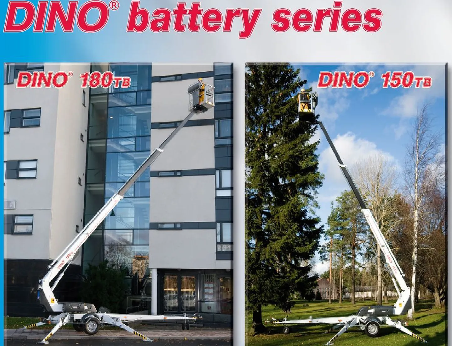 Dino korvtõstukite reklaam.