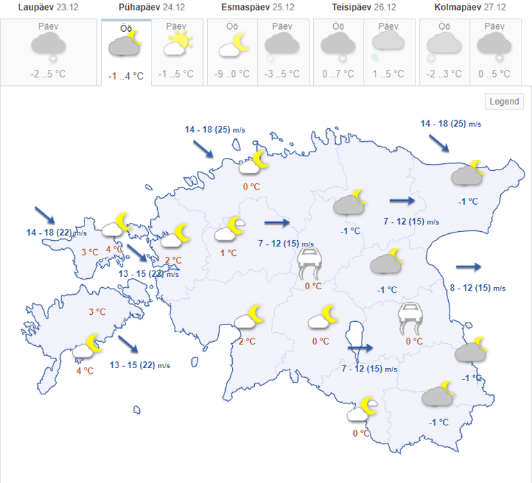 Ka ilmeteenistus kinnitab, et lund tuleb vaid öösel ja sedagi Ida-Eestis.