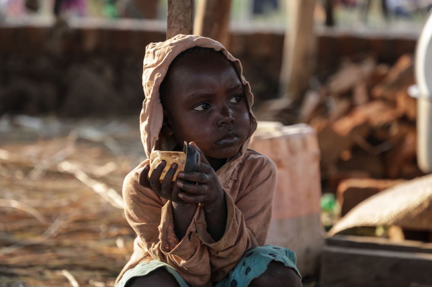Kongosse põgenenud Lõuna-Sudaani laps.