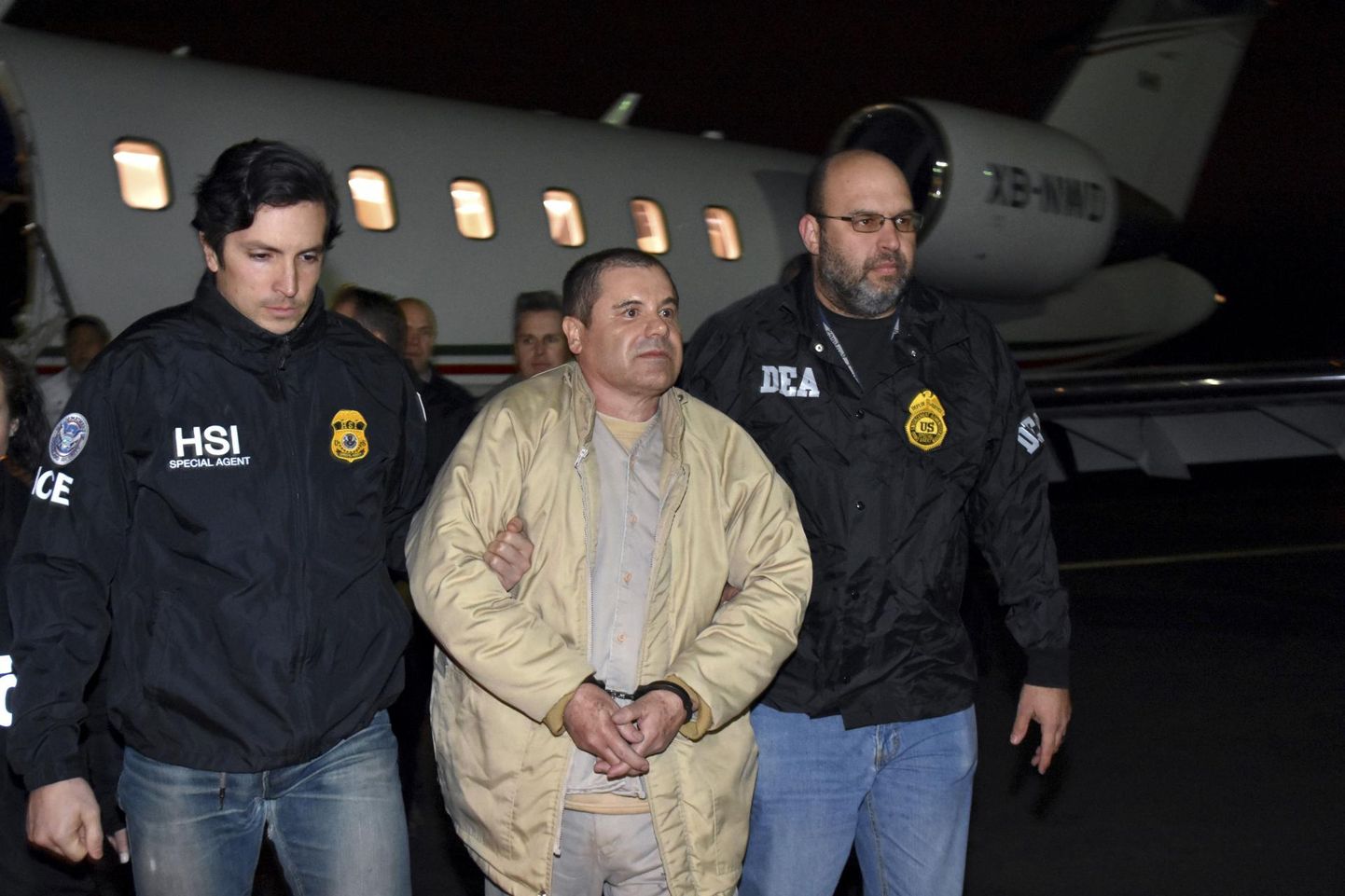 Mehhiko narkokurjategijate liider Joaquín Guzmán ehk El Chapo anti Ameerika Ühendriikidele välja 2017. aasta jaanuaris.