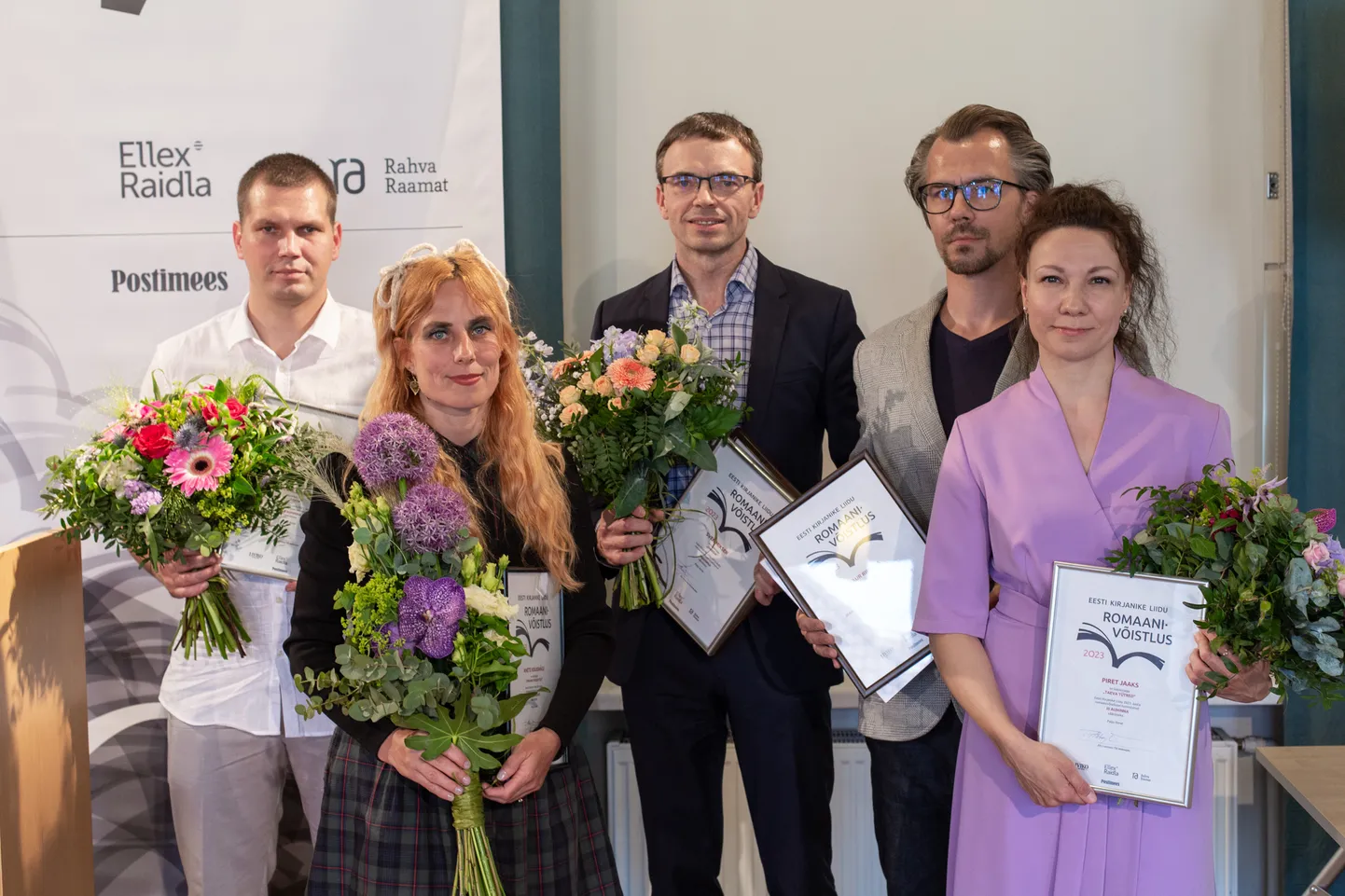Eesti Kirjanike Liidu romaanivõistluse parimate auhindamine 2023. aastal.