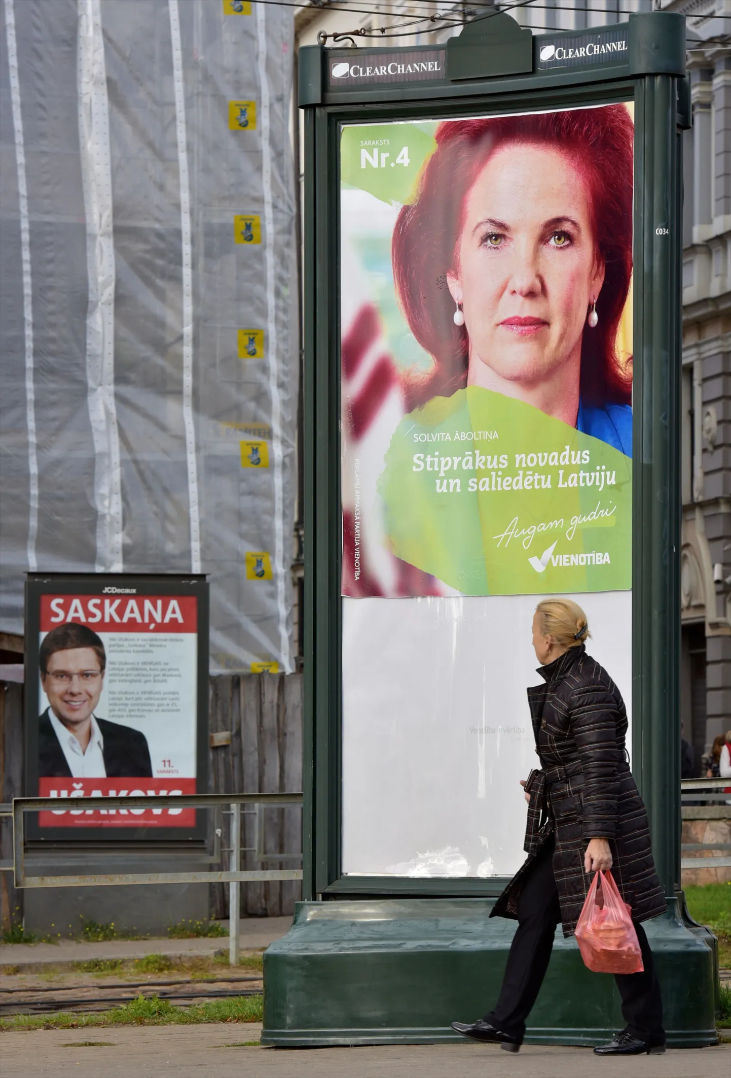 Valimisplakatid Riias.