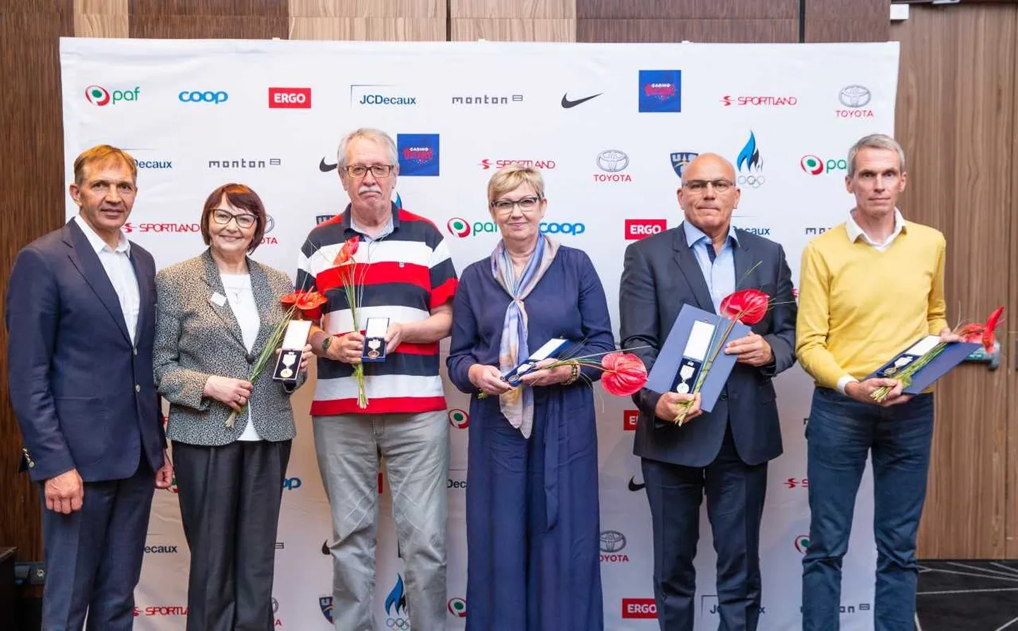Urmas Sõõrumaa (alates vasakult), Muza Lepik, Tiit Karuks, Anu Karavajeva, Oleg Gross ja Kristjan Port.