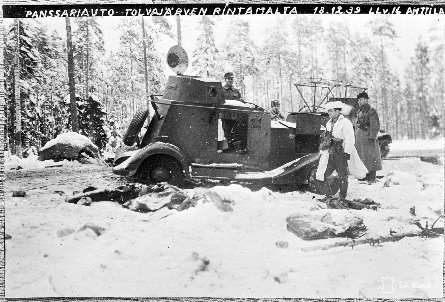 Hävitatud Nõukogude soomuk Tolvajärvi piirkonnas 1939. aastal 